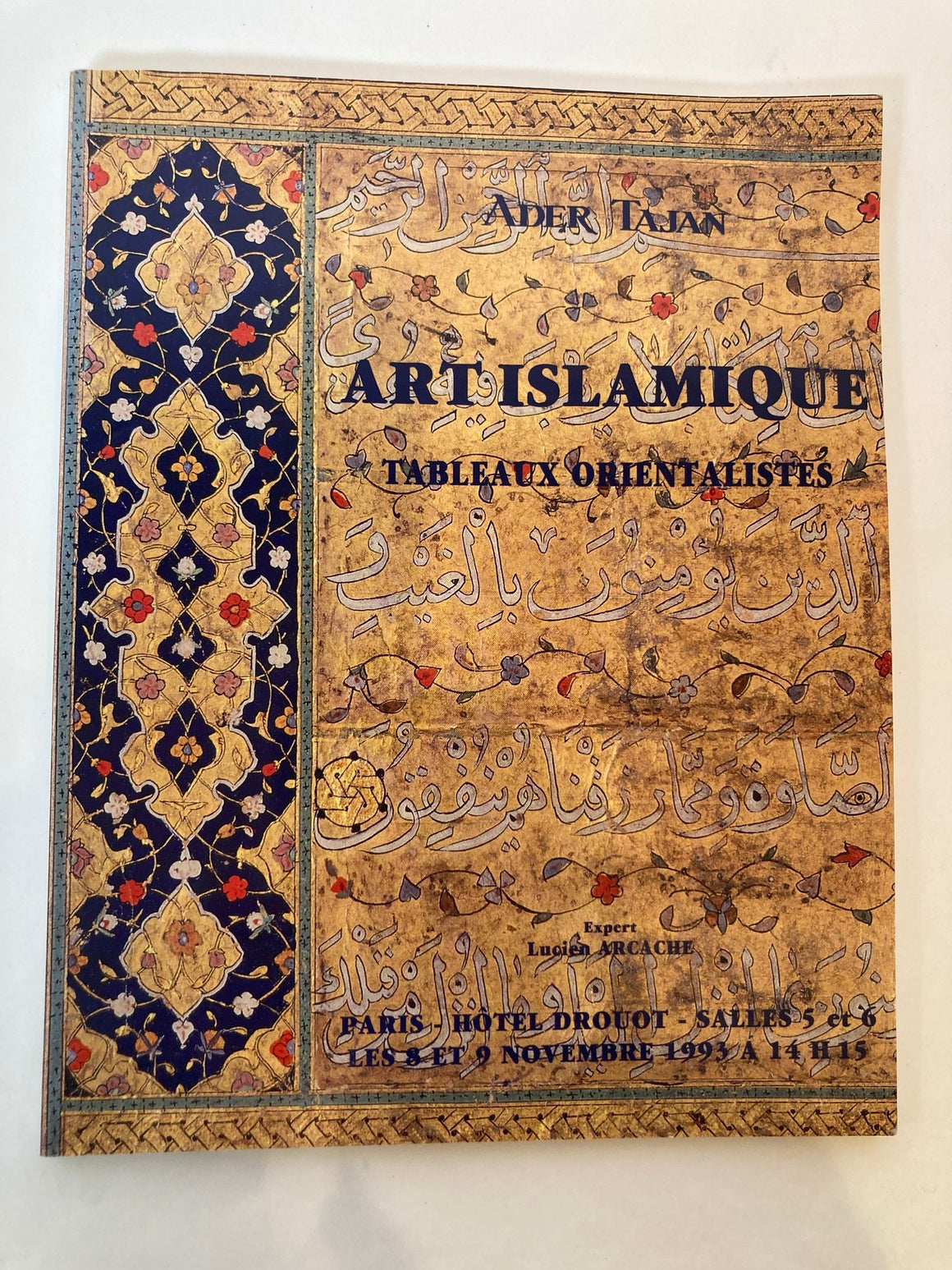 Islamic Art, Orientalist Paintings Auction Catalog Tajan 1993