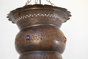 Moroccan Bronze Moorish Chandelier