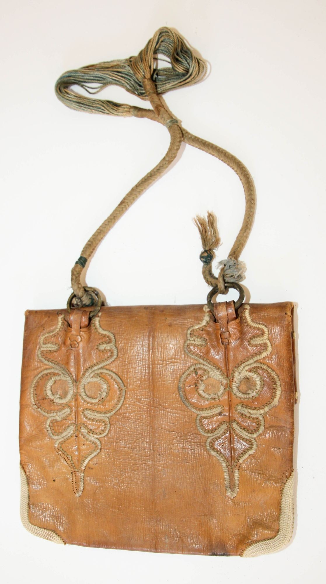 Moroccan Messenger Leather Bag - E-mosaik