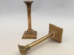 Pair of Georgian Brass Candlesticks