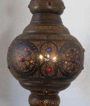 Moroccan Bronze Moorish Chandelier