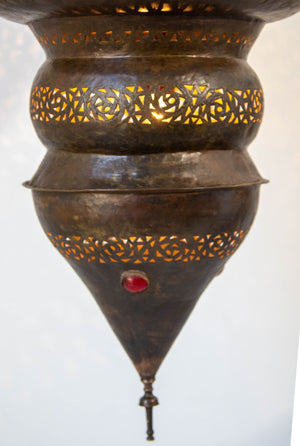 Moroccan Bronze Moorish Chandelier