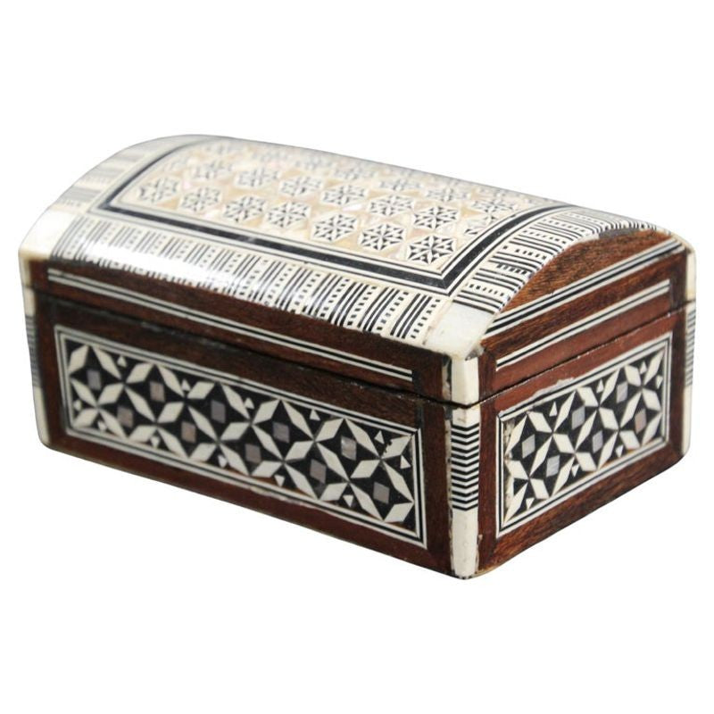 Middle Eastern Moorish Handcrafted Mosaic Decorative Box