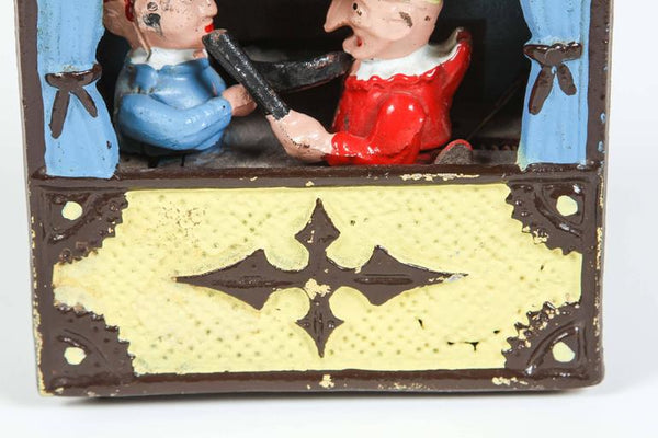 Punch and Judy Antique Castiron selling Coinbank